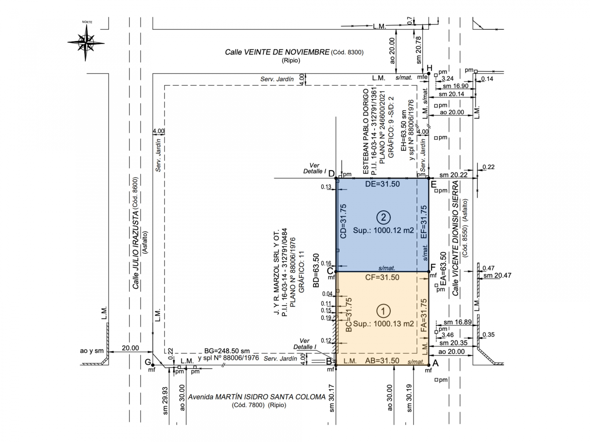 V. Sierra esq. Santa Coloma 