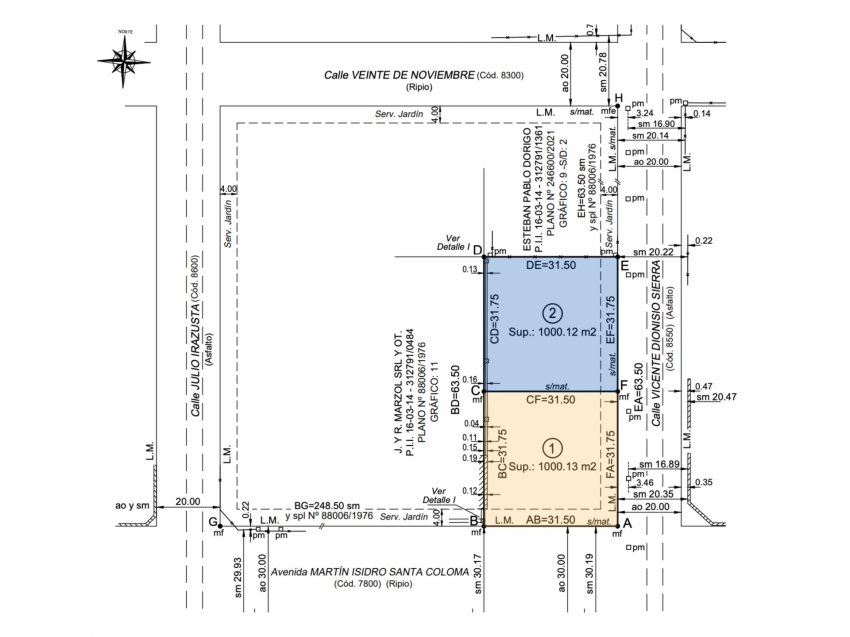 V. Sierra esq. Santa Coloma 